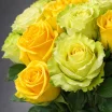 Букет зеленых и желтых роз! Яркая солнечная мечта 3